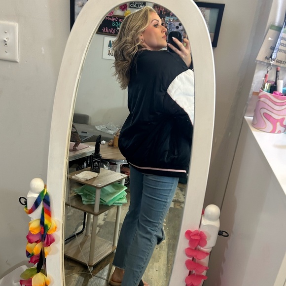 NWT Barbie + Boohoo Barbie Varsity Jacket - Picture 11 of 11